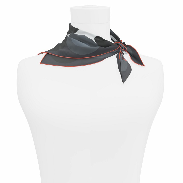 "Chaines de vélo" square 45 scarf