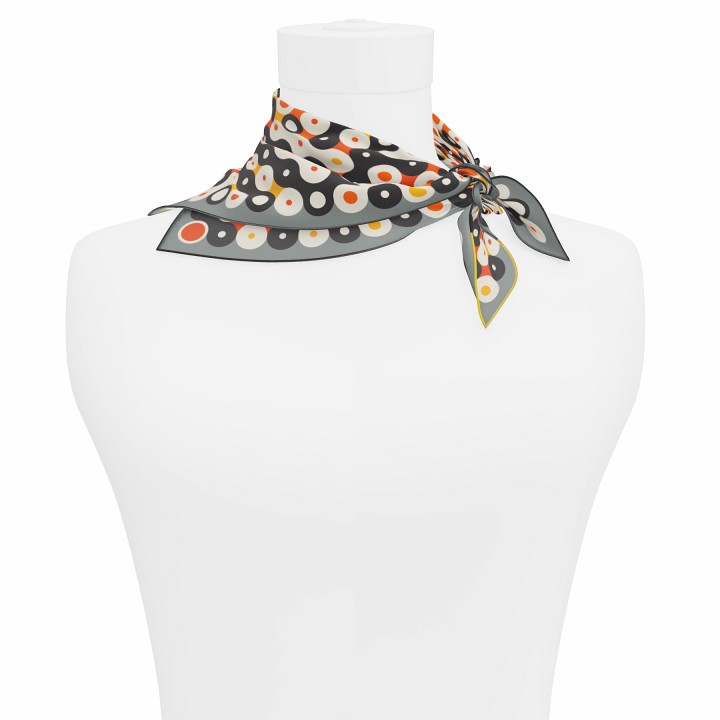 "Chaines de vélo" square 45 scarf