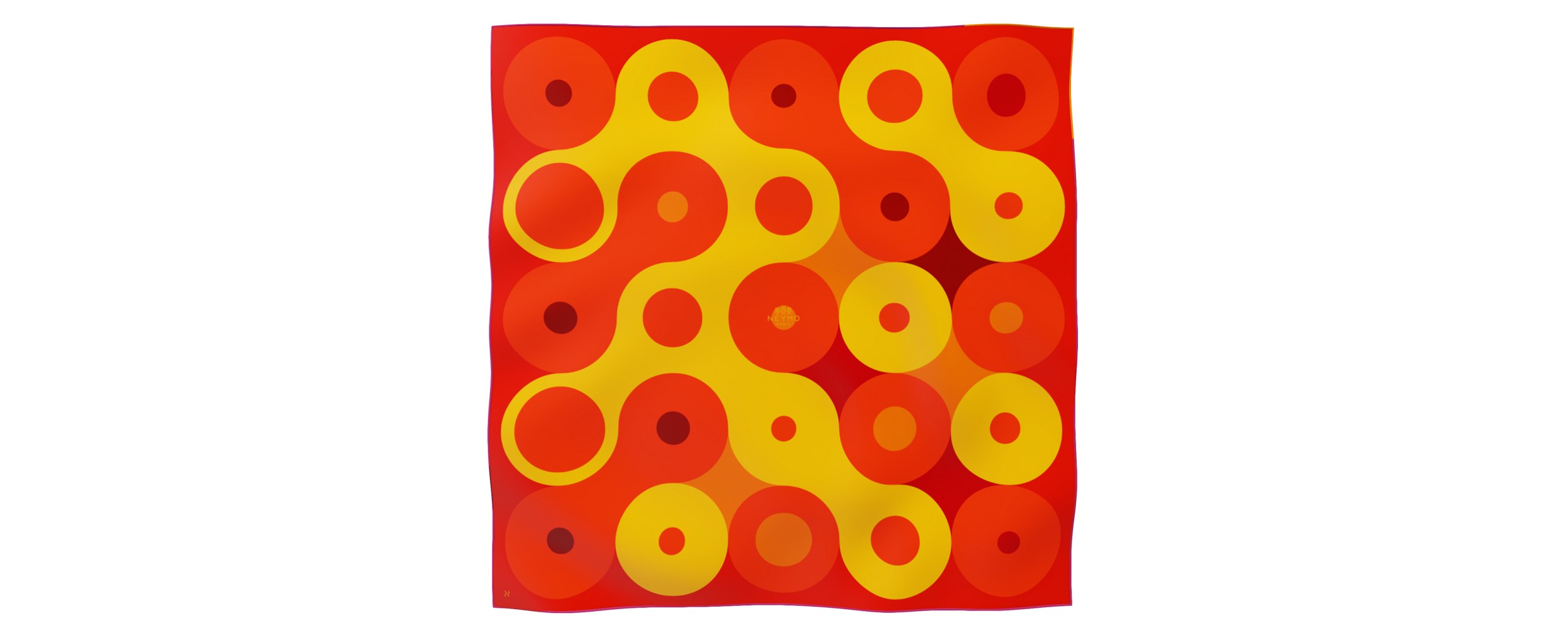 "Chaines de vélo" square 90 scarf