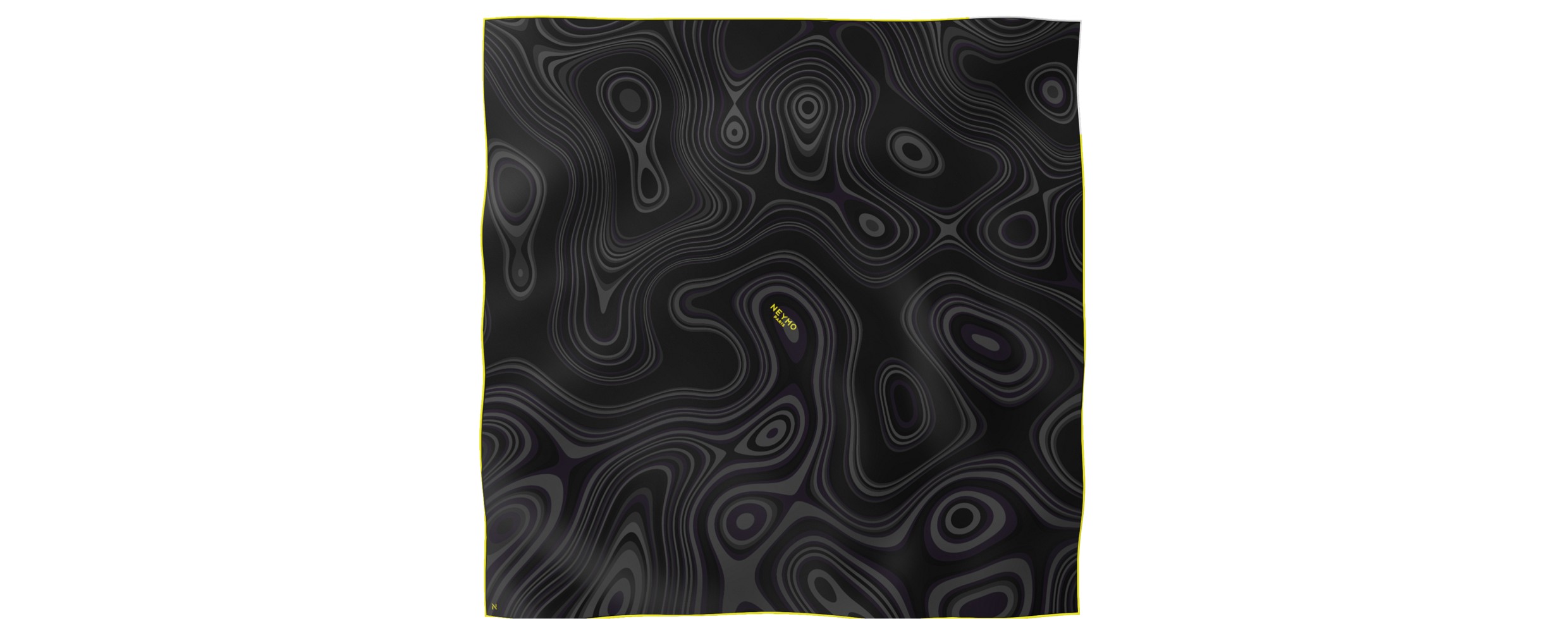 "Les vagues" square 90 scarf