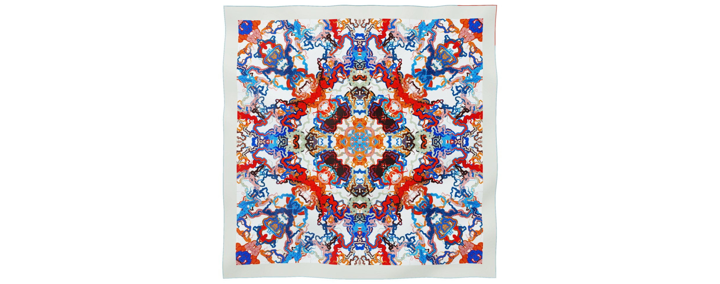 "Whiplash" giant square 130 scarf