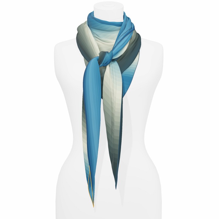 "Seasky" giant square 130 scarf